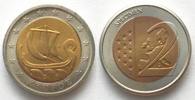 2006 CYPRUS - SPECIMEN 2 Euro ND(2006) UNC