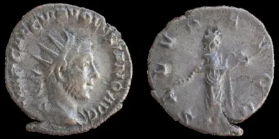 Volusian. AD 251-253. AR 21mm, 3.10g. Antoninianus. Rome mint. VF