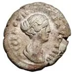 Faustina II under Antoninus Pius. Tetradrachm