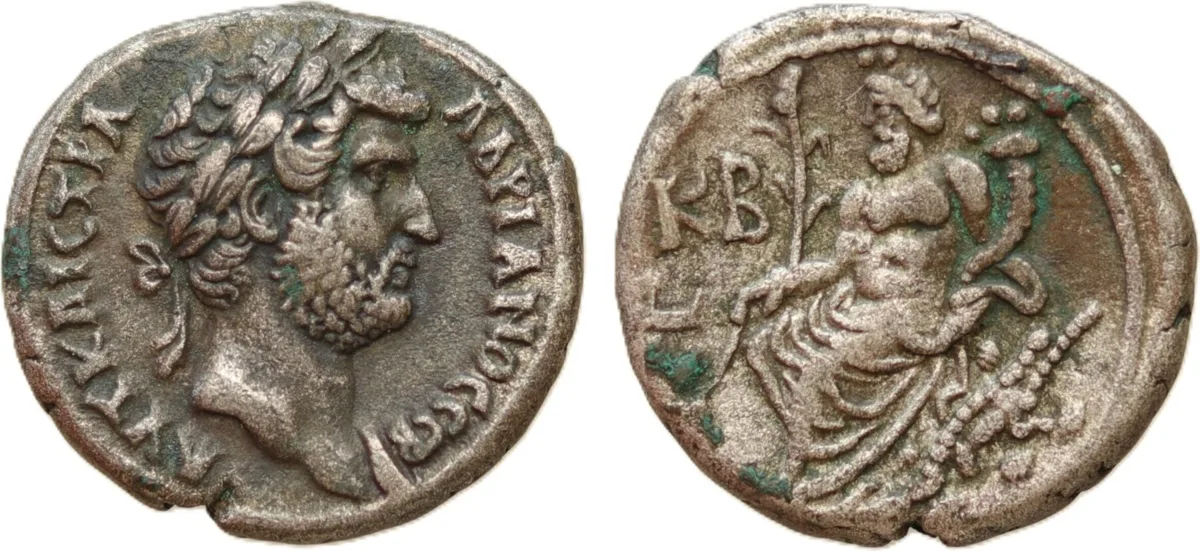 EGYPT. Alexandria. Hadrian (117-138). BI Tetradrachm. Dated RY 22 (AD 137/8).