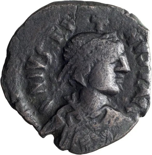 Justin I. Scarce Half-follis