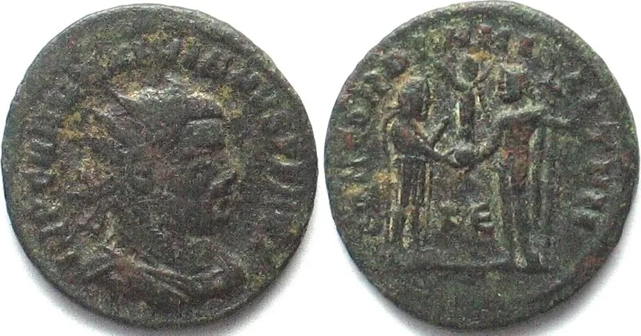 295-296 MAXIMIANUS I Herculius (286-310 AD). AE radiate fraction, 295-296, KЄ VF