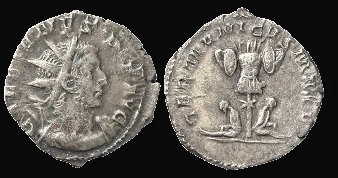 Gallienus 253-268 AD (Struck 257-258 AD) Silvered BI 21.2mm 2.70gm Antoninianus, Rome mint, VF
