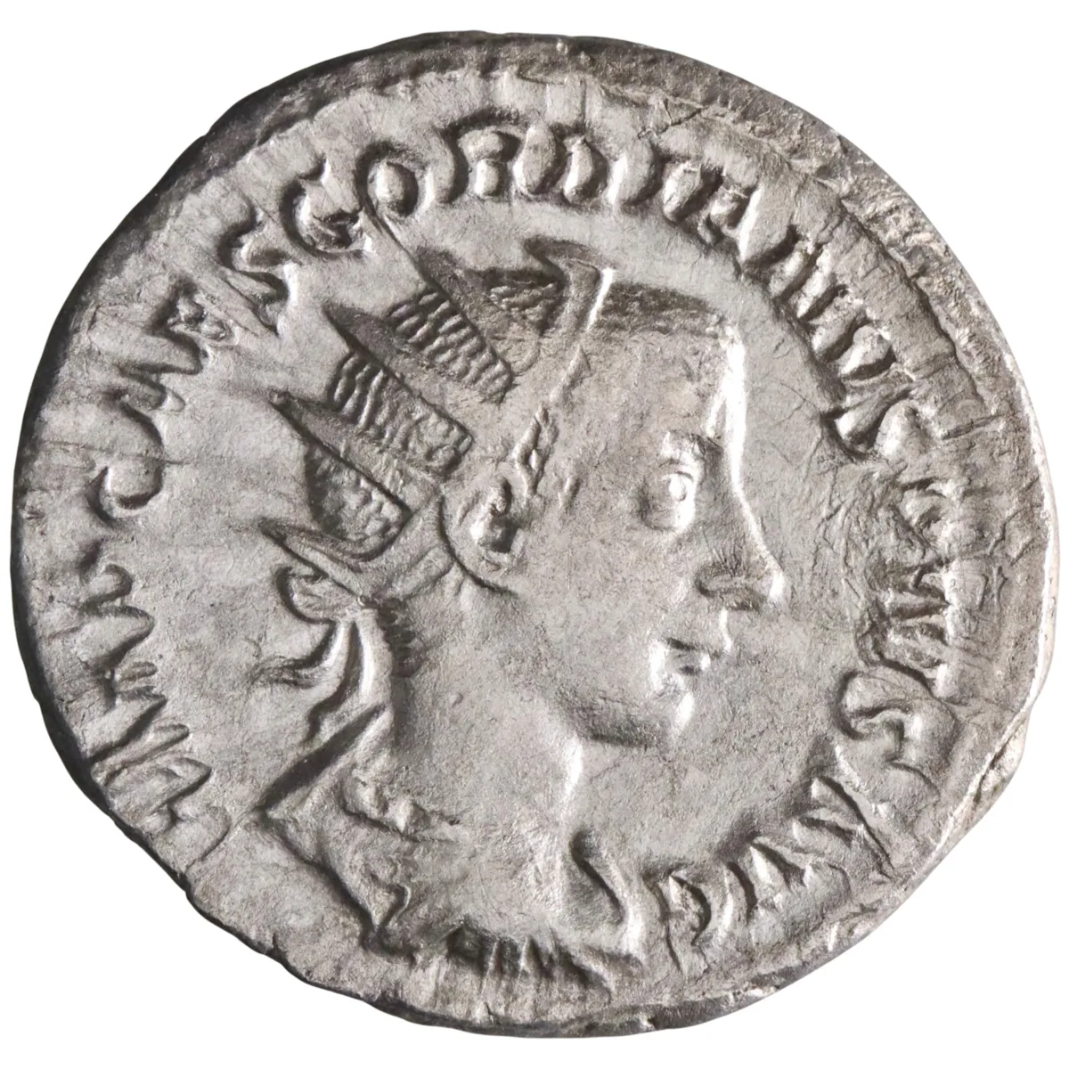 Roman: Gordian III (238-244), silver antoninianus (3.98g), Rome mint, 238-239 CE. Concordia.