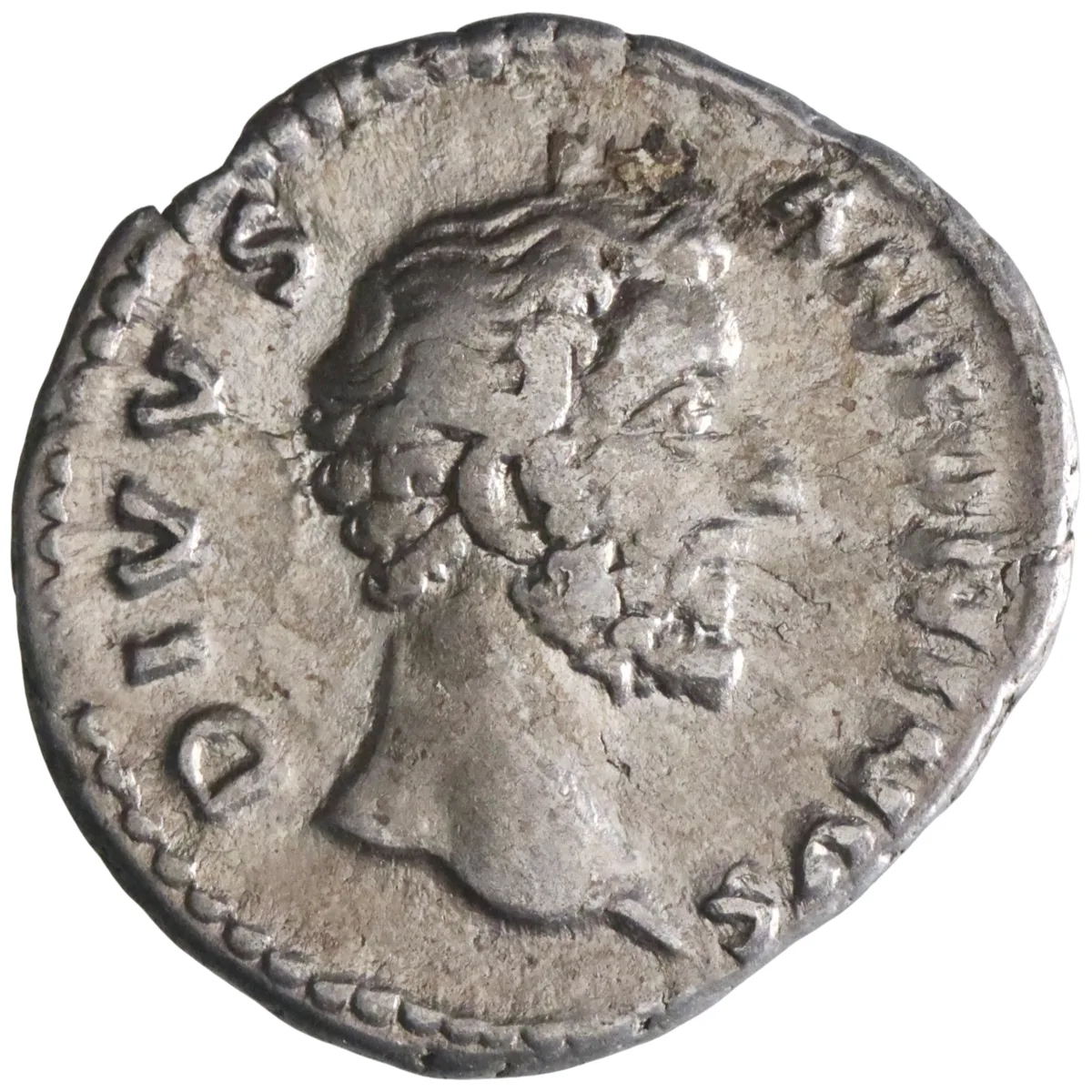 Roman: Divus Antoninus Pius (died 161), silver denarius (2.96g), Rome mint, struck under Marcus Aurelius 161-180 CE. Eagle.