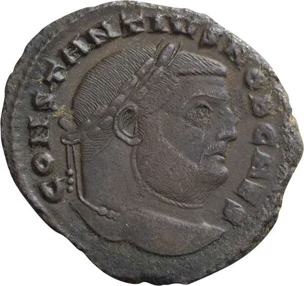 Constantius I as Caesar. Follis