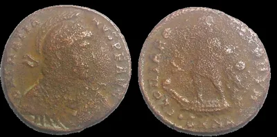 Gratian 367 to 383 AD (Struck 378 and 383 AD, AE 22mm 5gm, Nicomdia mint