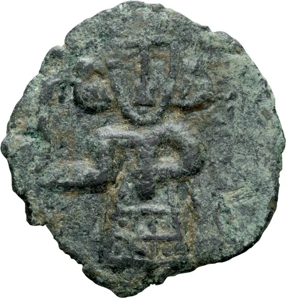 Justinian II. Scarce Half-follis