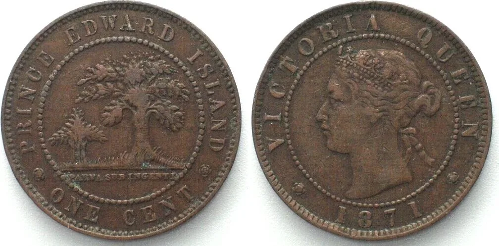 1871 CANADA - PRINCE EDWARD ISLAND. Cent 1871, VICTORIA, bronze VF-XF VF-EF