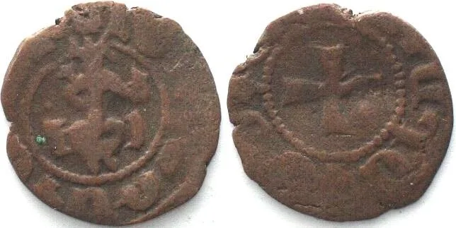 1320-1341 CILICIAN ARMENIA. AE Pogh, Levon IV (1320-1341) aVF VF-