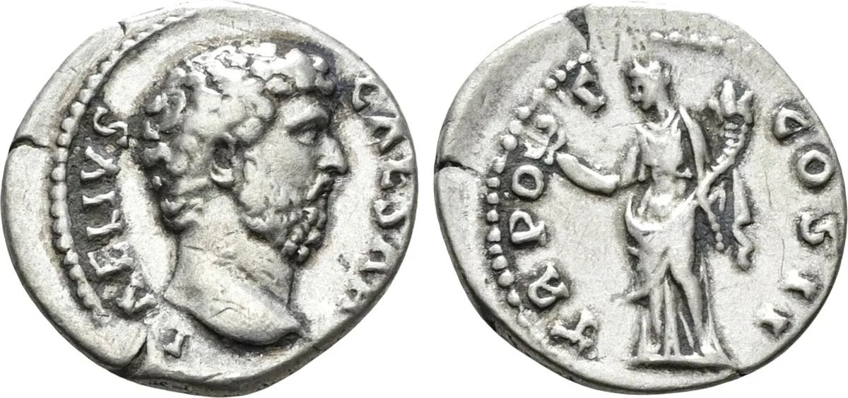 The Roman Empire. Aelius Caesar (AD 136-138). AR Denarius (3.25gr). Rome