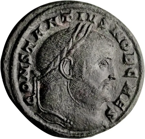 Constantine I as Caesar. Follis