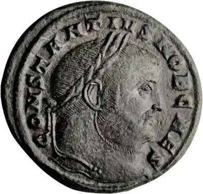 Constantine I as Caesar. Follis