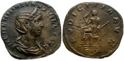 Herennia Etruscilla, 249-251 AD. AE Sestertius