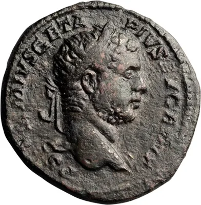 Geta as Augustus. Dupondius