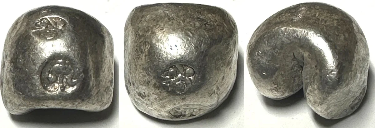 1851-1868 THAILAND 1 Baht RAMA IV (1851-1868) Mongkut, Pot Duang Bullet Coin, silver VF-XF VF-EF