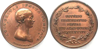 1789 Swiss ZURICH AE Medaille 1789 protestant Theologian LEONHARD USTERI 42mm AU