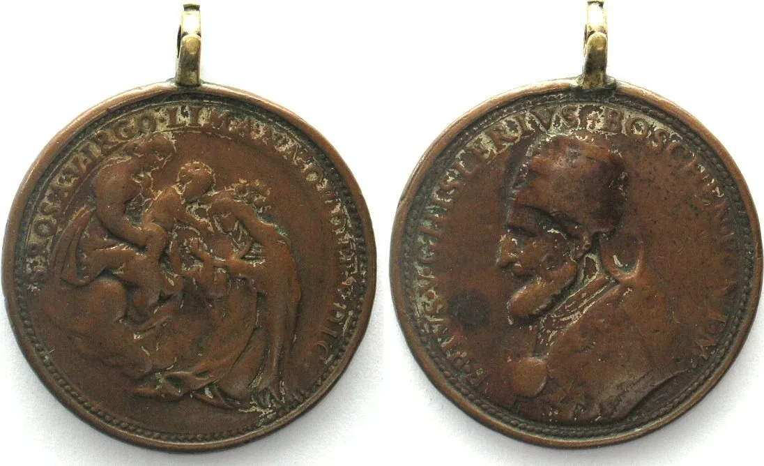 1572 PIUS V AE Medal ND(1572) CANONIZATION IF SANTA ROSA DA LIMA 38mm VF-