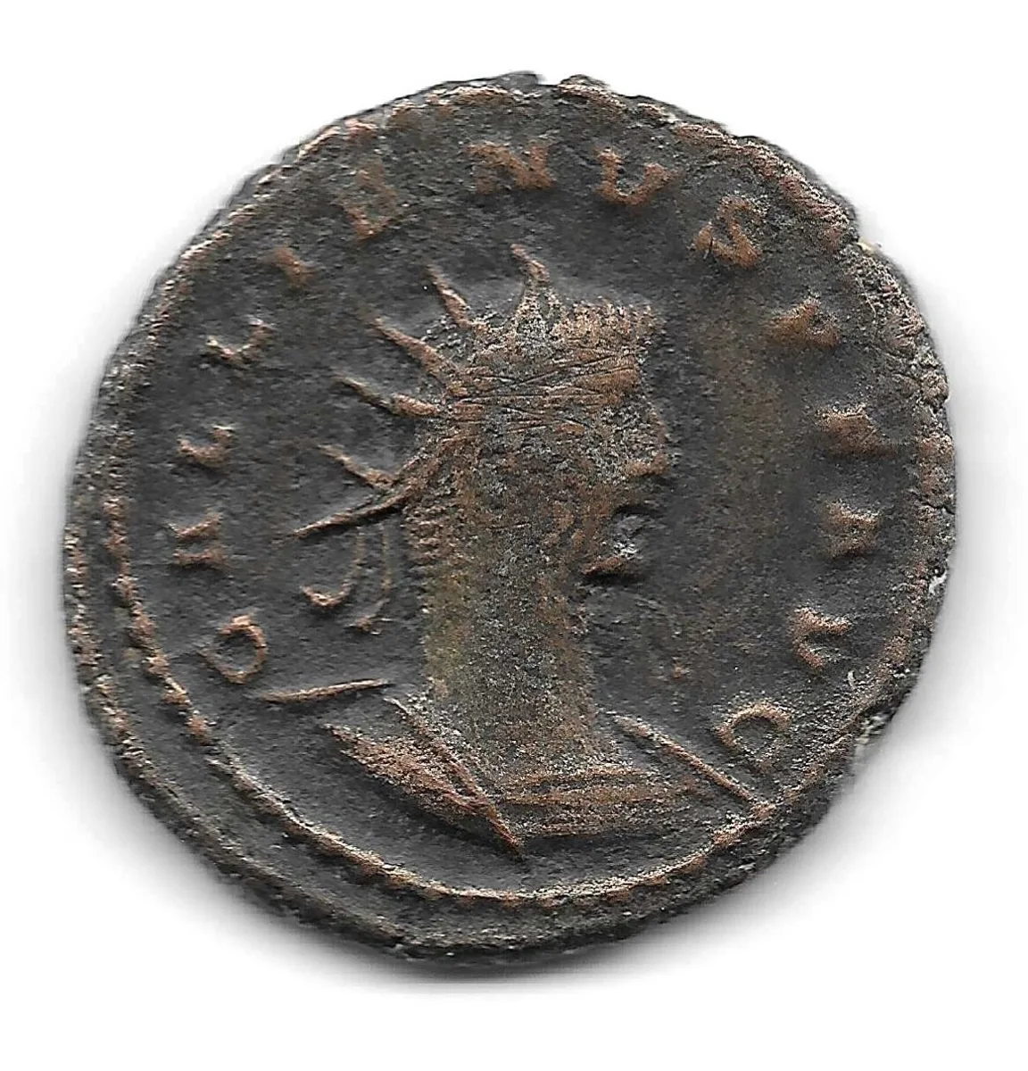 Gallienus, 263–264 AD, AE 21.3mm 3.83gm Antoninianus. Antioch. Sole reign. Fine