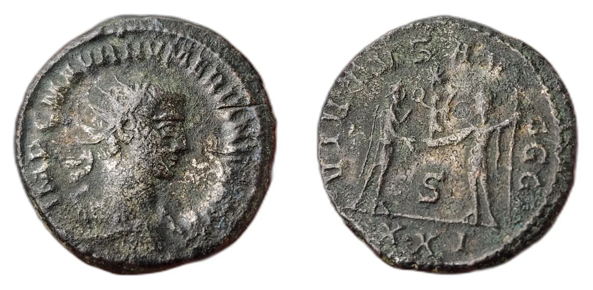 Antoninianus — Numerian — Virtus AVGGG