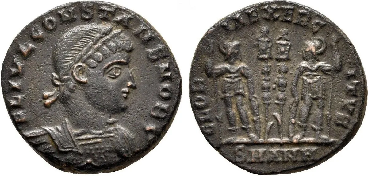 Constans, as Caesar, Æ Nummus. Antioch, AD 330-335.
