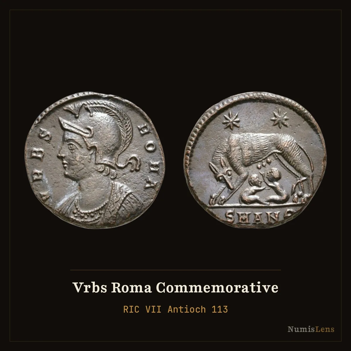 VRBS ROMA Commemorative — She-Wolf & Twins, Antioch