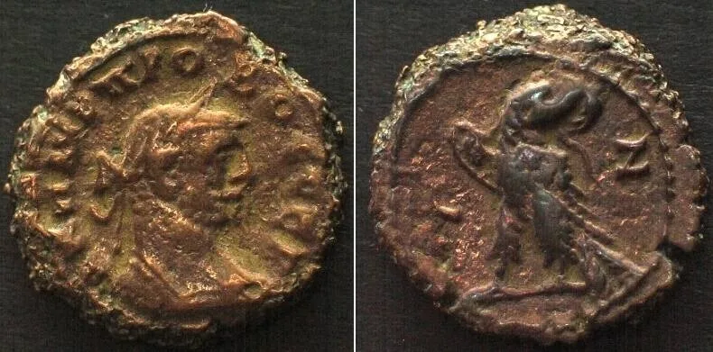 282 PROBUS. Potin Tetradrachm of ALEXANDRIA, L Z (Yr.7 = 281/282), eagle, aXF! EF-