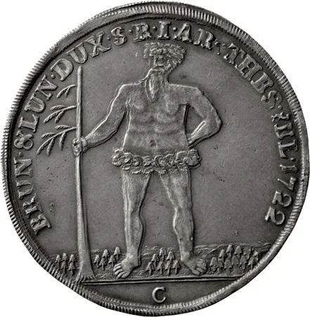 German States, Brunswick-Lüneburg, George I, King of England, 1722, Zellerfeld, Taler