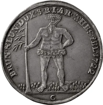 German States, Brunswick-Lüneburg, George I, King of England, 1722, Zellerfeld, Taler