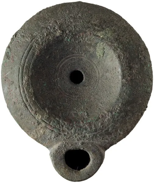 Roman Bronze Oil Lamp