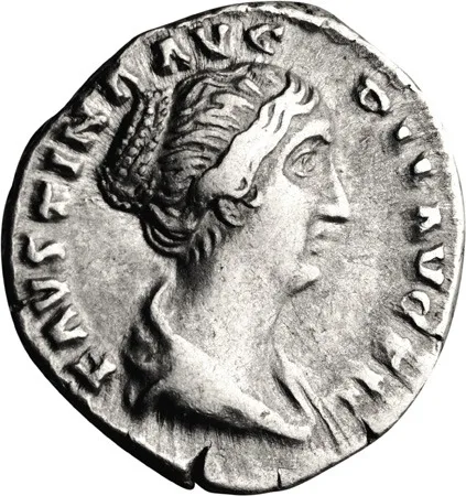 Faustina II. Denarius