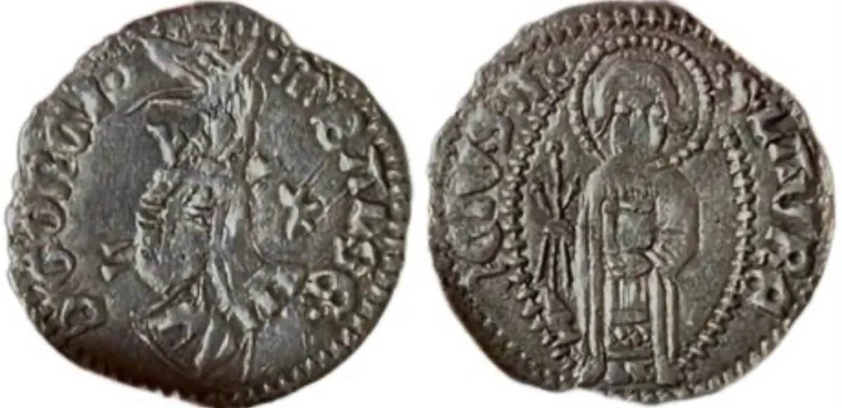 Principality of Zeta Balša rare coin 1 grosso 1403-1421