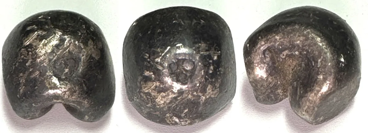 1824-1851 THAILAND 1 Baht, RAMA III (1824-1851), Prasat, Pot Duang Bullet Coin, silver VF