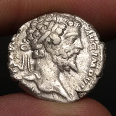 Septimius Severus Denarius 196AD Ancient Roman Empire Silver Coin - VOTA PVBLICA Reverse