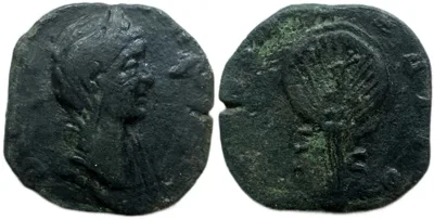 Diva Mariniana, 253 AD. AE Sestertius