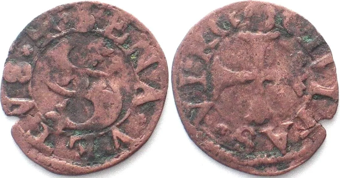 1503 Italian States SIENA Quattrino, after 1503, billon, VF