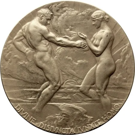 Exonumia, 1915, Panama-Pacific Exposition Award, Divine Disivncta, Medal , UNC