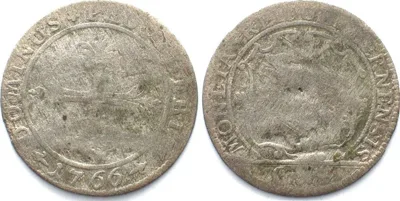 1766 Swiss Cantons BERN. Batzen 1766 billon VERY SCARCE! F