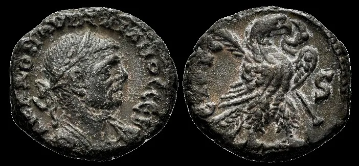 Aurelian Potin. 270-275 AD Dated RY 6 (274-275 AD). BI 21mm 7.61gm Tetradrachm, Alexandria, Egypt, VF