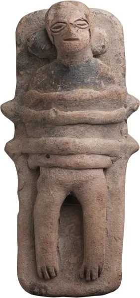Pre-Columbian Colima Pottery Bed Figure