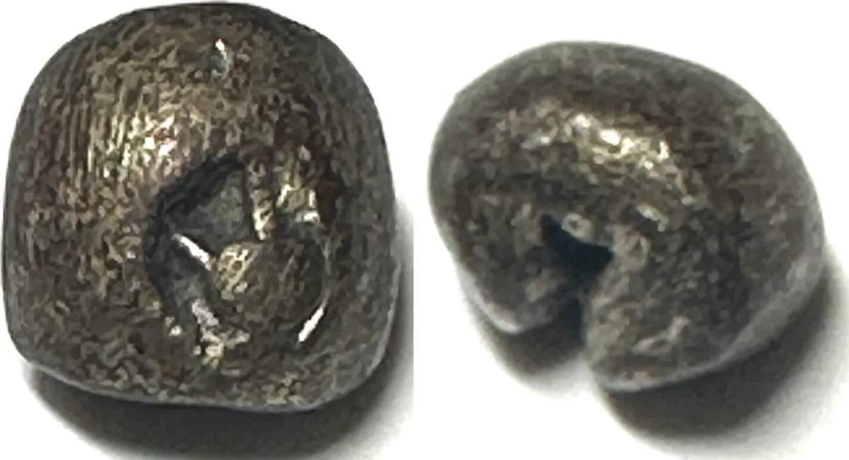 1851-1868 THAILAND Fuang (1/8 Baht), RAMA IV 1851-68 P'ra Tao, Pot Duang Bullet Coin VF+