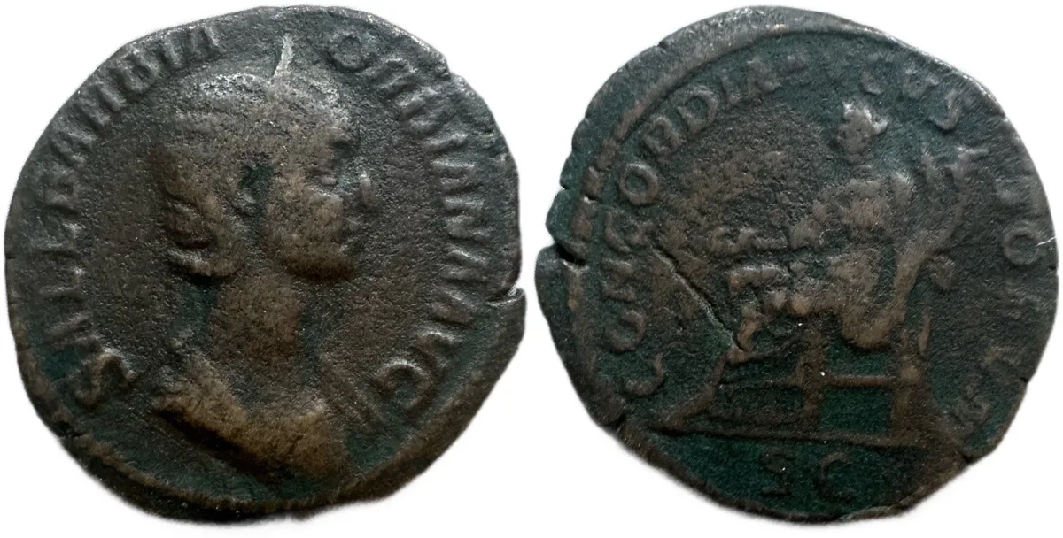 Orbiana, 225-227 AD. AE Sestertius