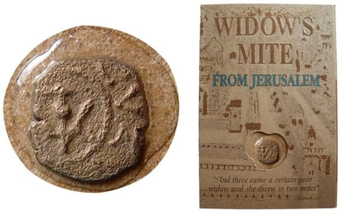 JUDAEA, 2000 year old Genuine Antiquity. Widow's Mite from Jerusalem.