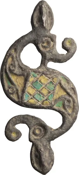Roman Silver Romano-British Dragonesque Brooch