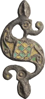 Roman Silver Romano-British Dragonesque Brooch