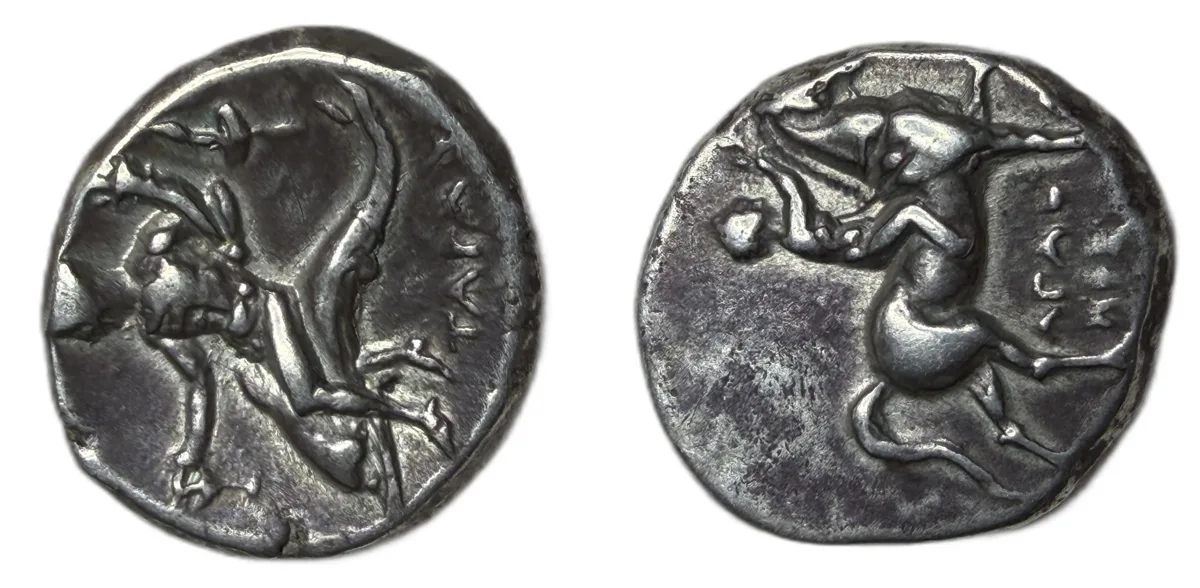 CALABRIA. Tarentum. Circa 272-240 BC. Didrachm or Nomos