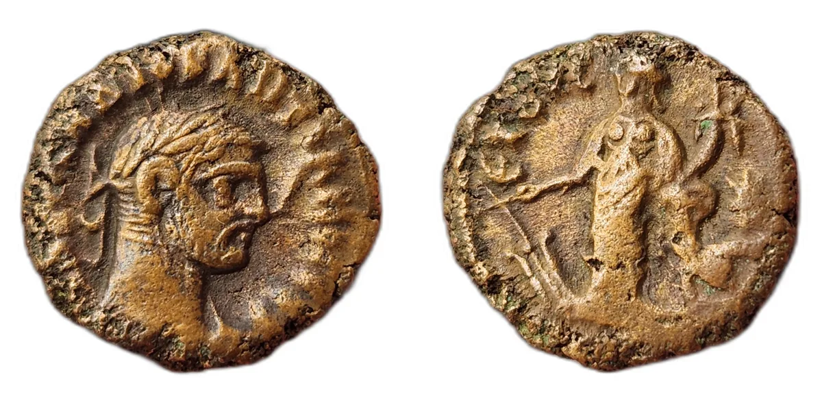 Potin Tetradrachm - Diocletian - Alexandria - Tyche Reverse