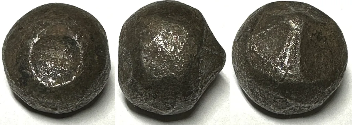 1700 NORTH BORNEO SULTANATE. Iron Bullet Money about 1700, large denomination RARE! F