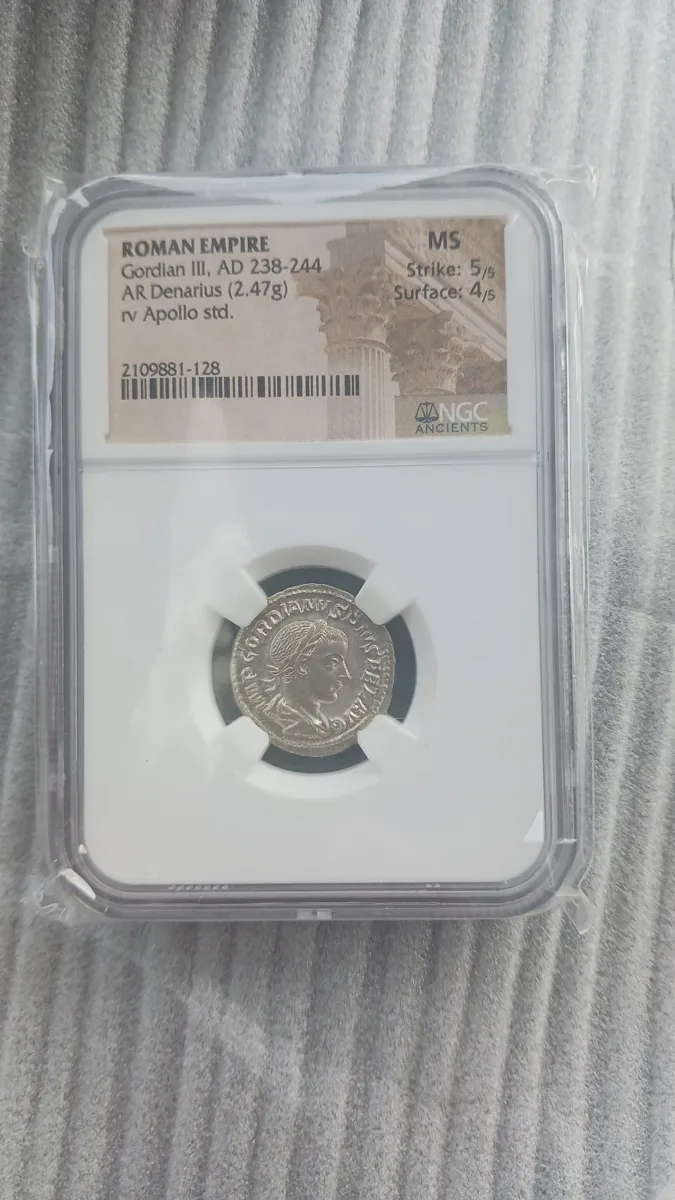 Mint State Gordian III denarius