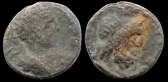 Roman Provincial Arabia Bostra Commodus (Caesar) under Marcus Aurelius, (177-192 AD) Year 175–177 AD, AE 18.9mm X 16.8mm 6.73 gm